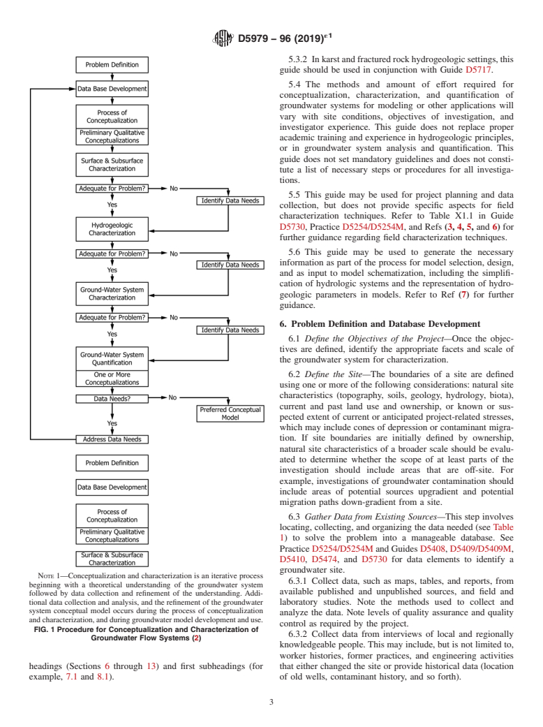 ASTM D5979-96(2019)e1 - Standard Guide for  Conceptualization and Characterization of Groundwater Systems