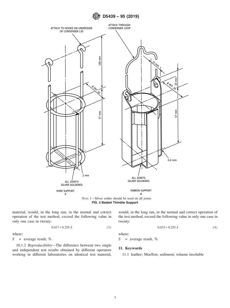 ASTM D5439-95(2019) - Standard Test Method for  Determination of Sediment in Moellon