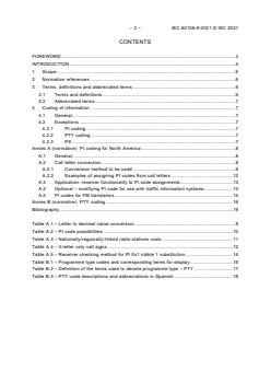 IEC 62106-9:2021 - Radio Data System (RDS) - VHF/FM sound broadcasting in the frequency range from 64,0 MHz to 108,0 MHz - Part 9: RBDS - RDS variant used in North America - Page 4 preview