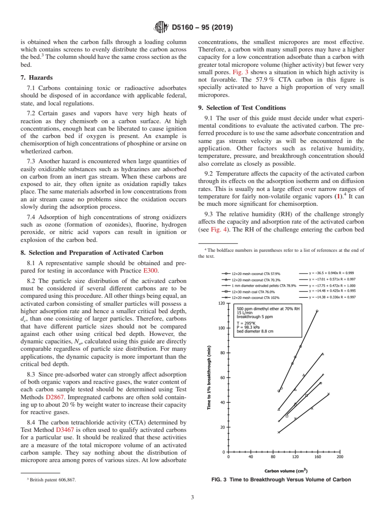 ASTM D5160-95(2019) - Standard Guide for  Gas-Phase Adsorption Testing of Activated Carbon