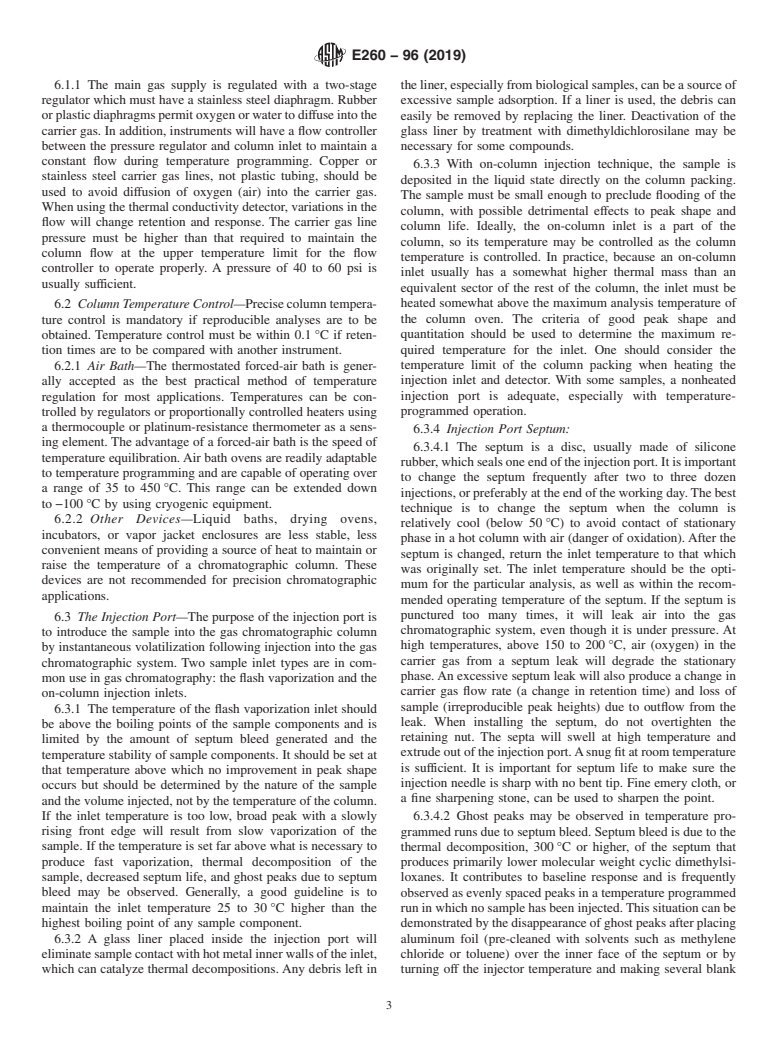 ASTM E260-96(2019) - Standard Practice for Packed Column Gas Chromatography