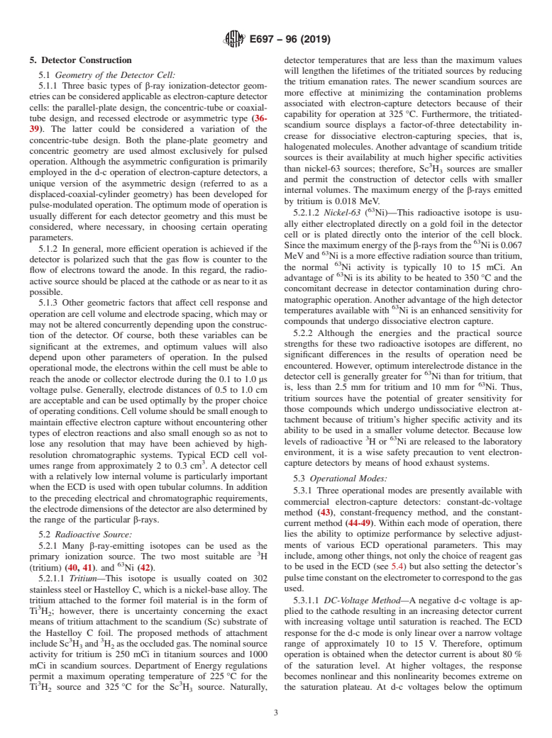 ASTM E697-96(2019) - Standard Practice for Use of Electron-Capture Detectors in Gas Chromatography