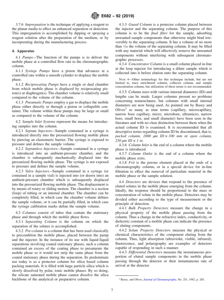 ASTM E682-92(2019) - Standard Practice for Liquid Chromatography Terms and Relationships