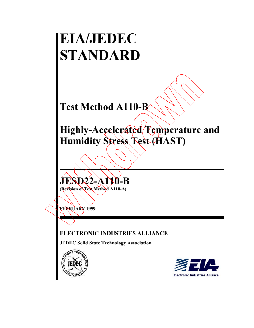 IEC PAS 62177:2000 - Highly-accelerated temperature and humidity stress test (HAST)
Released:8/24/2000
Isbn:2831853508