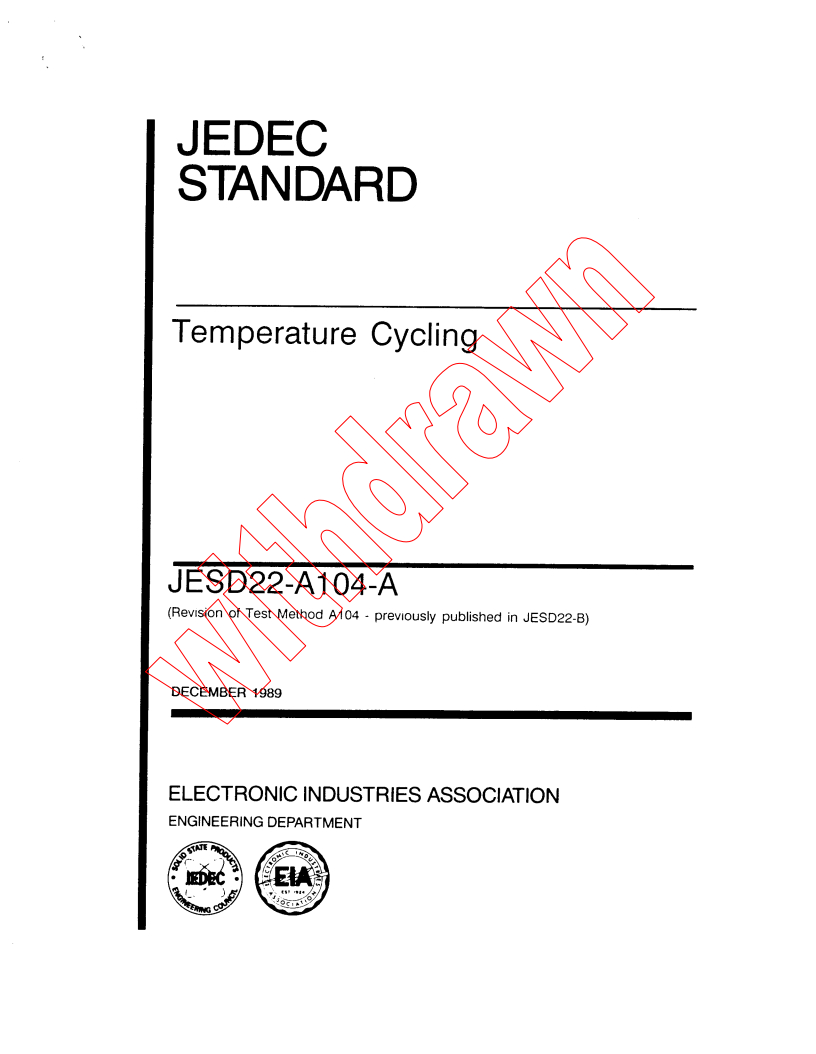 IEC PAS 62178:2000 - Temperature cycling
Released:8/22/2000
Isbn:2831853516