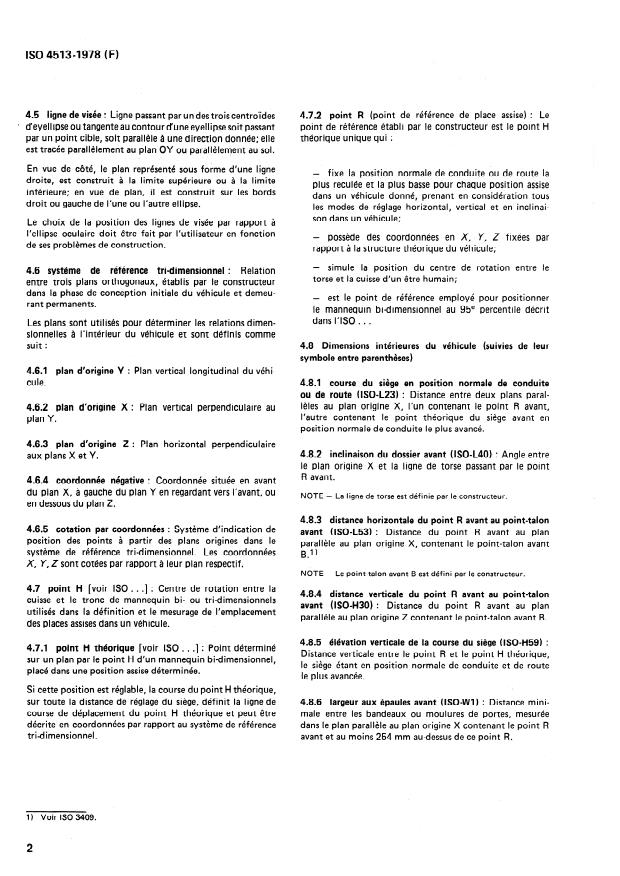 ISO 4513:1978 ISO 4513:1978 - Véhicules routiers -- Visibilité -- Méthode de détermination des ellipses oculaires correspondant a l'emplacement des yeux des conducteurs - Page 4 preview
