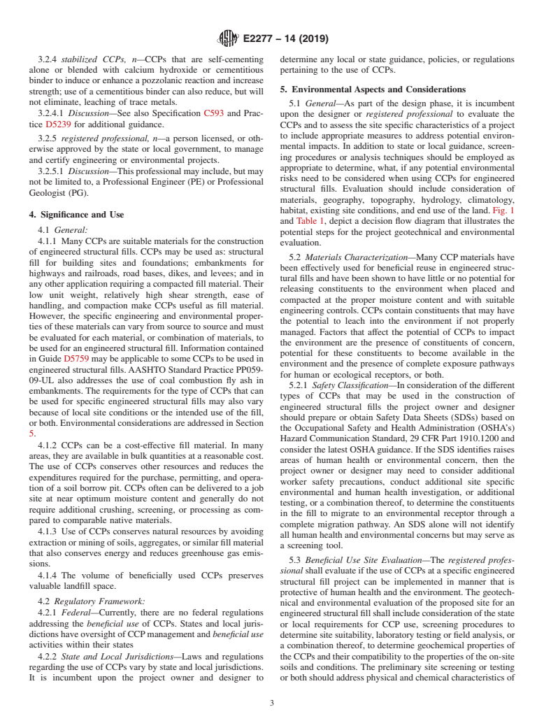 ASTM E2277-14(2019) - Standard Guide for  Design and Construction of Coal Ash Structural Fills