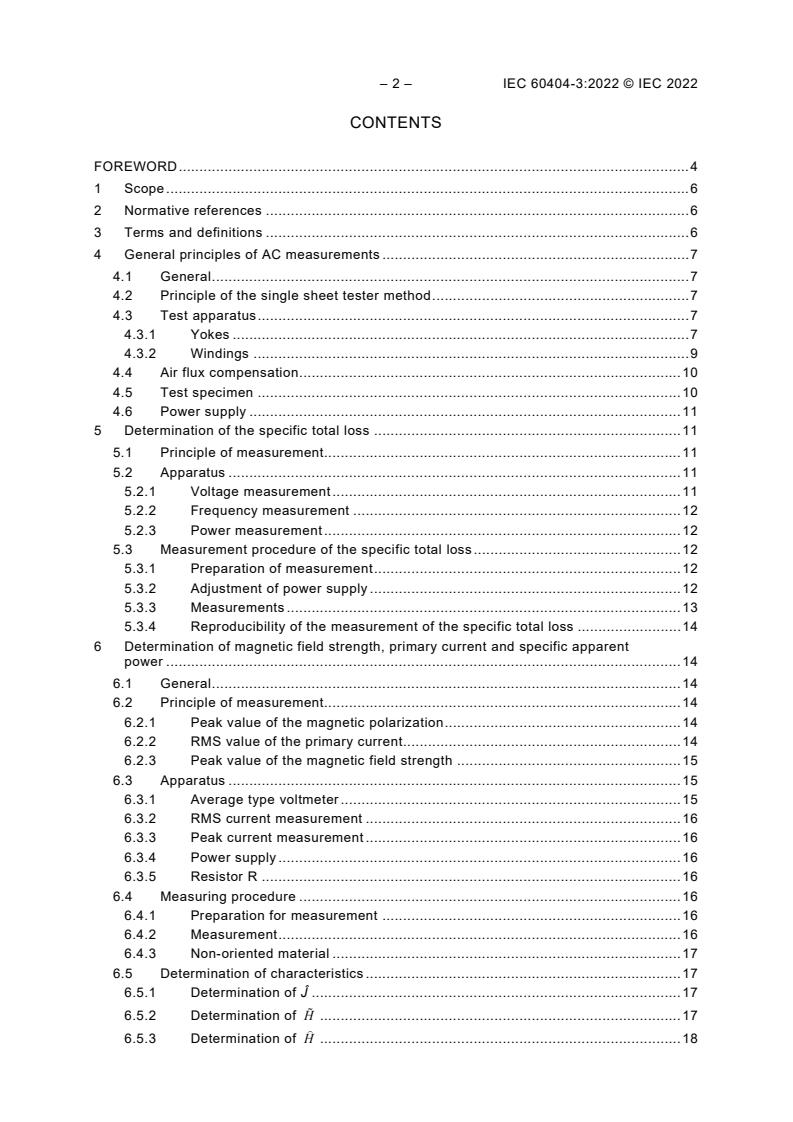 IEC 60404-3:2022 IEC 60404-3:2022 - Magnetic materials - Part 3: Methods of measurement of the magnetic properties of electrical steel strip and sheet by means of a single sheet tester
Released:11/8/2022 - Page 4 preview