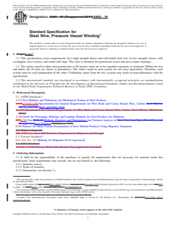 ASTM A905-19 REDLINE ASTM A905-19 - Standard Specification for Steel Wire, Pressure Vessel Winding - Page 1 preview