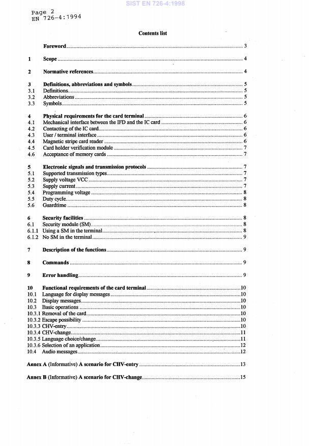 EN 726-4:1994 EN 726-4:1998 - Page 4 preview