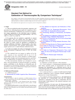 ASTM E220-19 - Standard Test Method for  Calibration of Thermocouples By Comparison Techniques