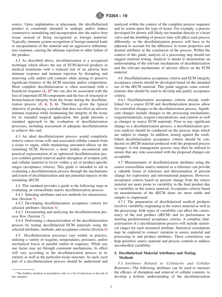 ASTM F3354-19 - Standard Guide for Evaluating Extracellular Matrix Decellularization Processes