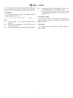 ASTM B986-13(2019) ASTM B986-13(2019) - Standard Test Method for Determination of Tensile Strength by Mass Method for Stranded Conductors Intended for use in Electronic Application - Page 2 preview