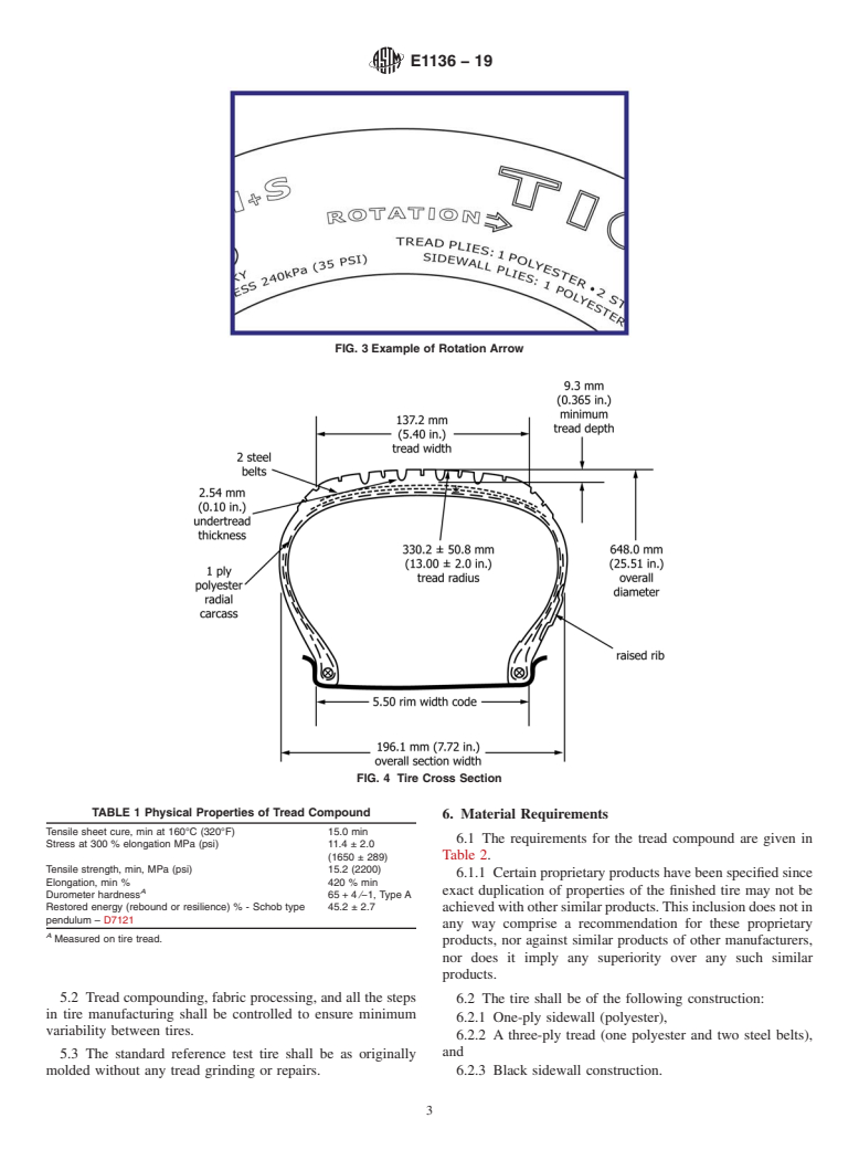 ASTM E1136-19 - Standard Specification for P195/75R14 Radial Standard Reference Test Tire