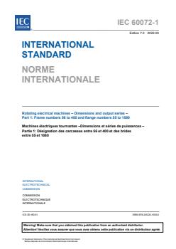 IEC 60072-1:2022 IEC 60072-1:2022 - Rotating electrical machines - Dimensions and output series - Part 1: Frame numbers 56 to 400 and flange numbers 55 to 1080 - Page 3 preview