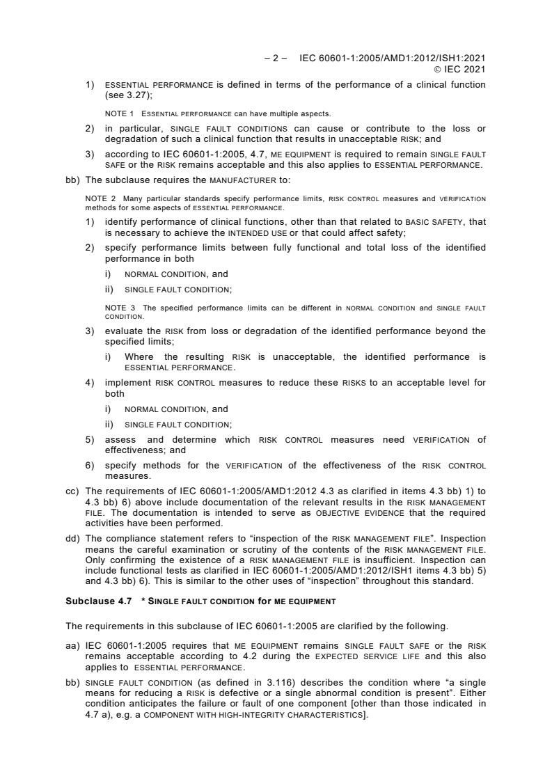 IEC 60601-1:2005/AMD1:2012/ISH1:2021 IEC 60601-1:2005/AMD1:2012/ISH1:2021 - Interpretation Sheet 1 - Amendment 1 - Medical electrical equipment - Part 1: General requirements for basic safety and essential performance
Released:3/12/2021 - Page 2 preview