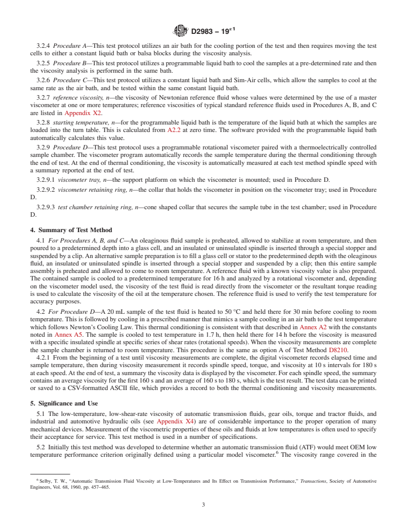 REDLINE ASTM D2983-19e1 - Standard Test Method for  Low-Temperature Viscosity of Automatic Transmission Fluids,  Hydraulic Fluids, and Lubricants using a Rotational Viscometer