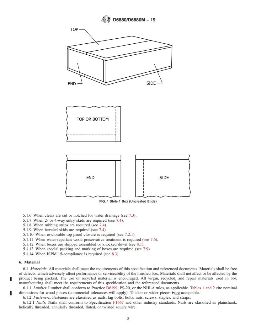 REDLINE ASTM D6880/D6880M-19 - Standard Specification for Wood Boxes