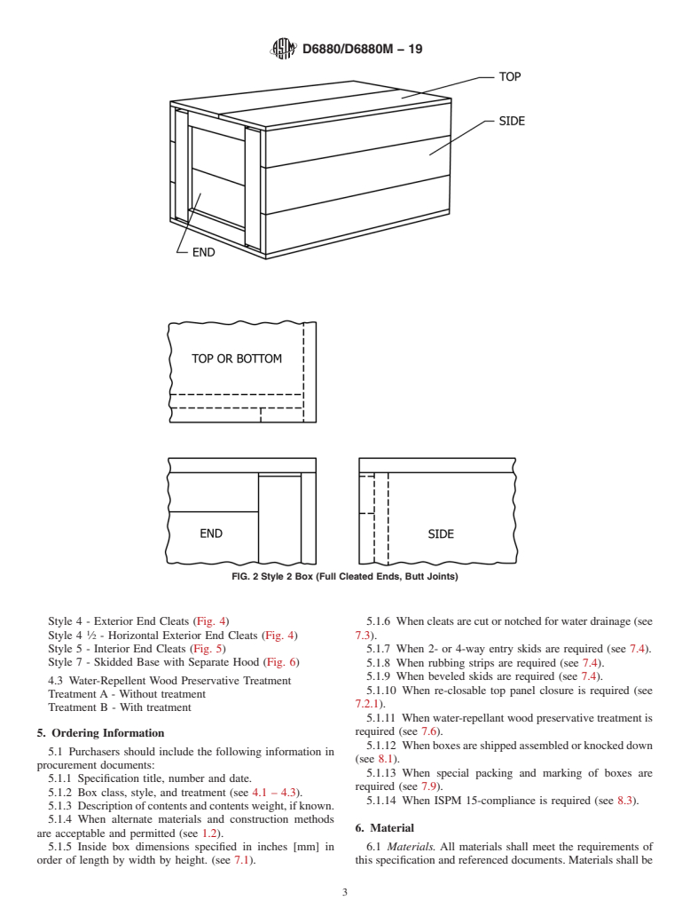 ASTM D6880/D6880M-19 - Standard Specification for Wood Boxes