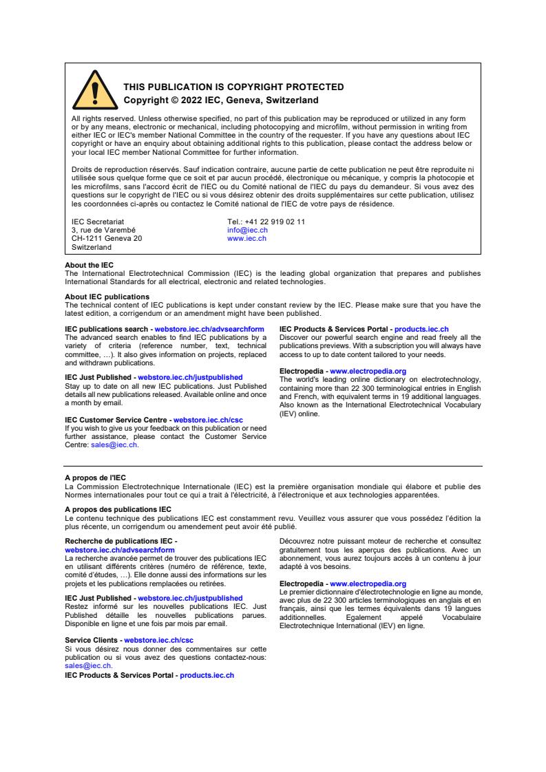 IEC 60794-3:2022 IEC 60794-3:2022 - Optical fibre cables - Part 3: Outdoor cables - Sectional specification
Released:2/17/2022
Isbn:9782832246689 - Page 2 preview