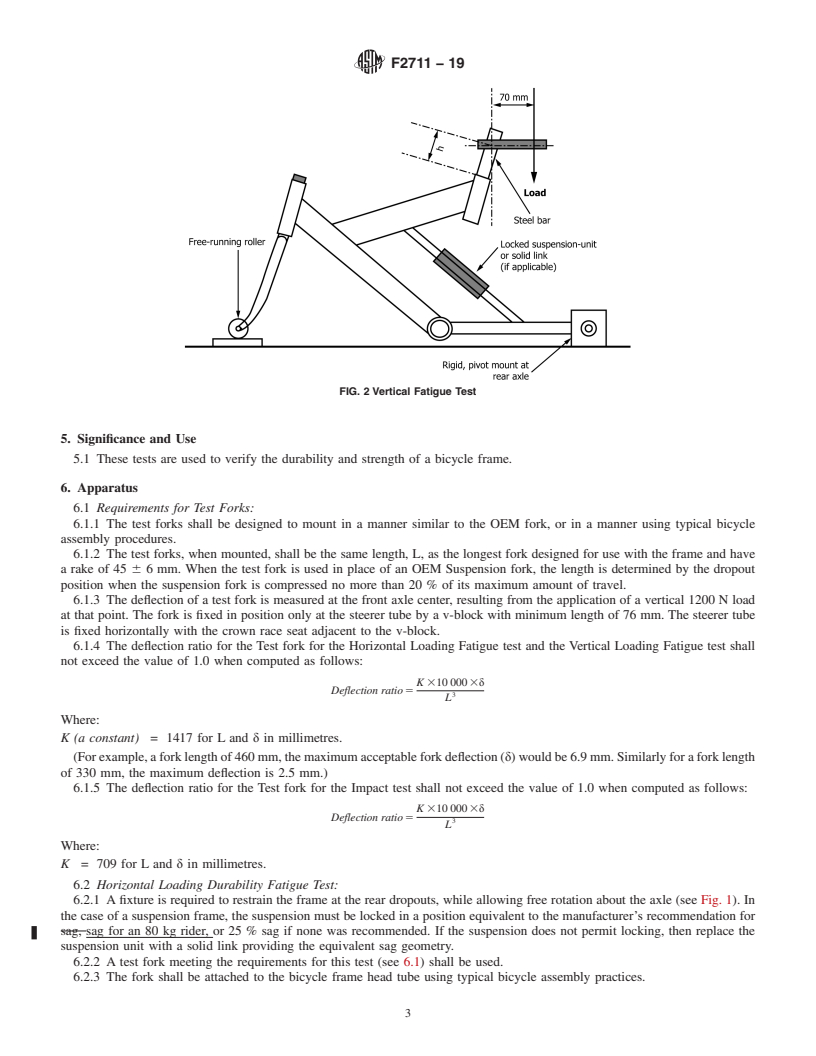 REDLINE ASTM F2711-19 - Standard Test Methods for Bicycle Frames