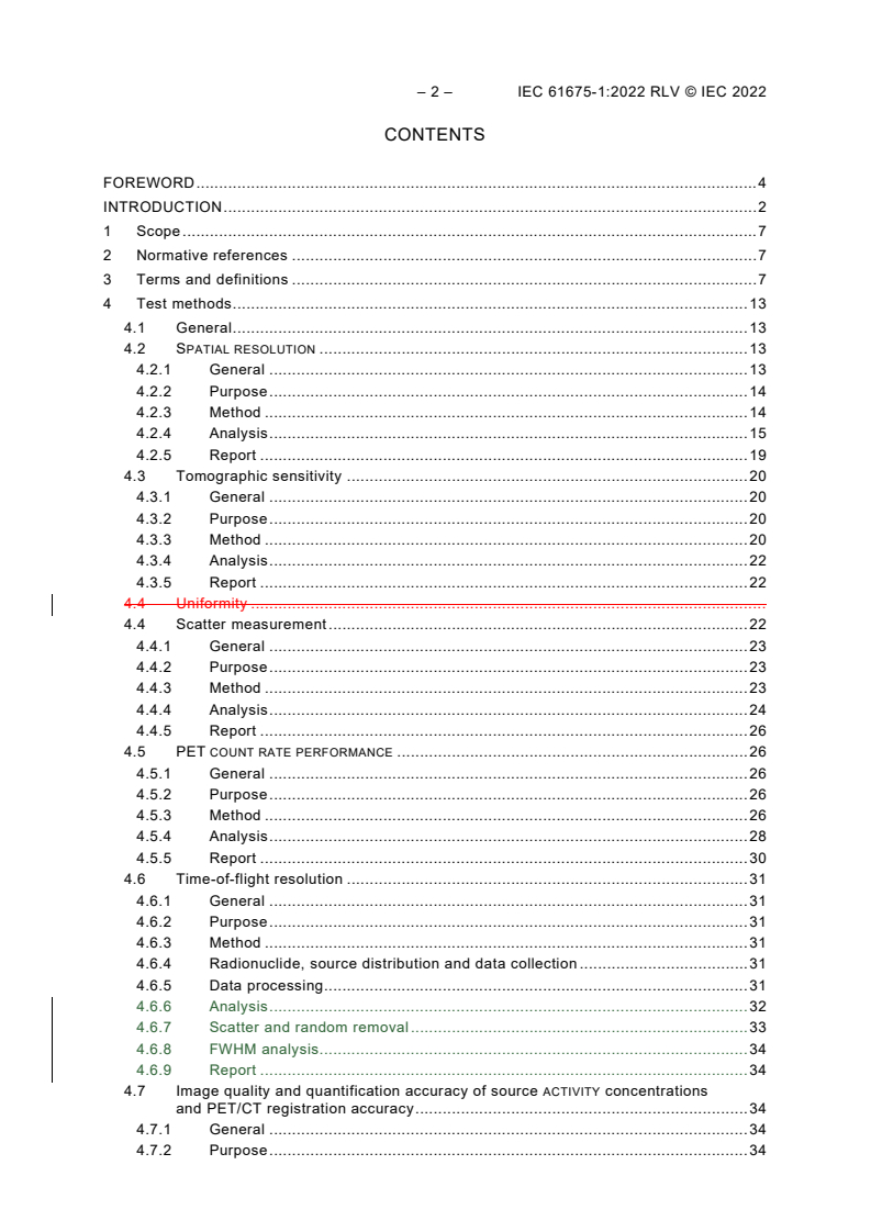 IEC 61675-1:2022 IEC 61675-1:2022 RLV - Radionuclide imaging devices - Characteristics and test conditions - Part 1: Positron emission tomographs
Released:3/18/2022
Isbn:9782832250716 - Page 4 preview