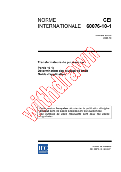 IEC 60076-10-1:2005 IEC 60076-10-1:2005 - Transformateurs de puissance - Partie 10-1: Détermination des niveaux de bruit - Guide d'application
Released:10/17/2005 - Page 1 preview