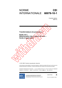 IEC 60076-10-1:2005 IEC 60076-10-1:2005 - Transformateurs de puissance - Partie 10-1: Détermination des niveaux de bruit - Guide d'application
Released:10/17/2005 - Page 3 preview