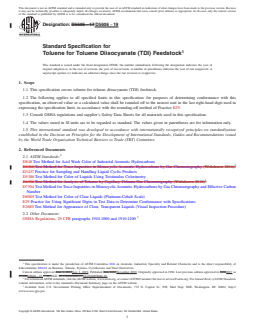 ASTM D5606-19 REDLINE ASTM D5606-19 - Standard Specification for Toluene for Toluene Diisocyanate (TDI) Feedstock - Page 1 preview