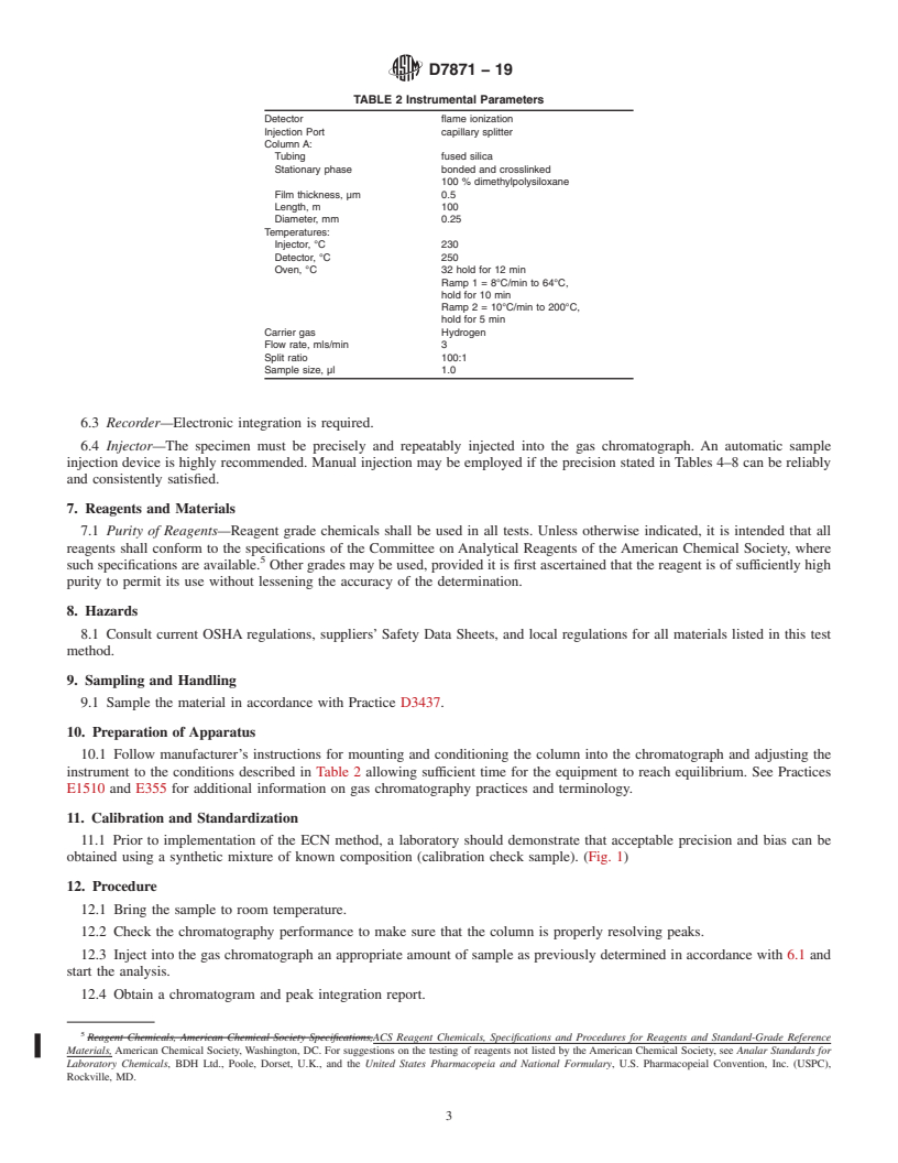 REDLINE ASTM D7871-19 - Standard Test Method for Analysis of Cyclohexane by Gas Chromatography (Effective Carbon  Number)