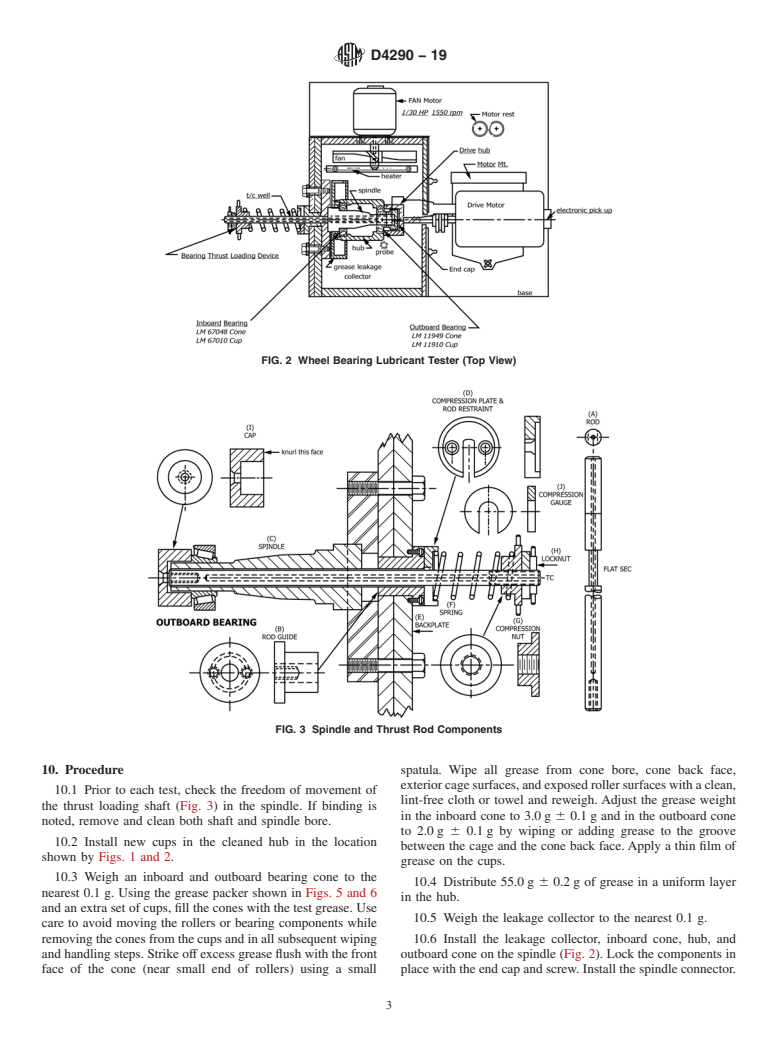 ASTM D4290-19 - Standard Test Method for  Determining the Leakage Tendencies of Automotive Wheel Bearing   Grease Under Accelerated Conditions