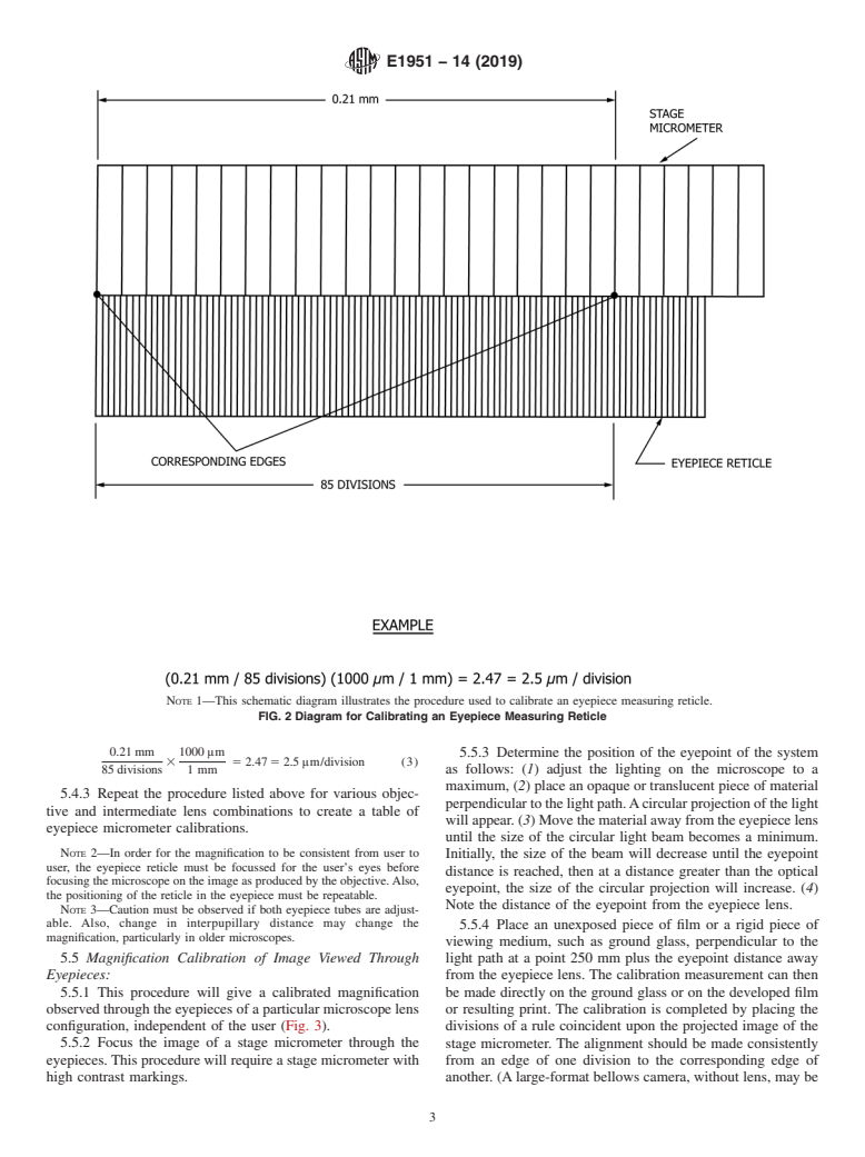 ASTM E1951-14(2019) - Standard Guide for  Calibrating Reticles and Light Microscope Magnifications