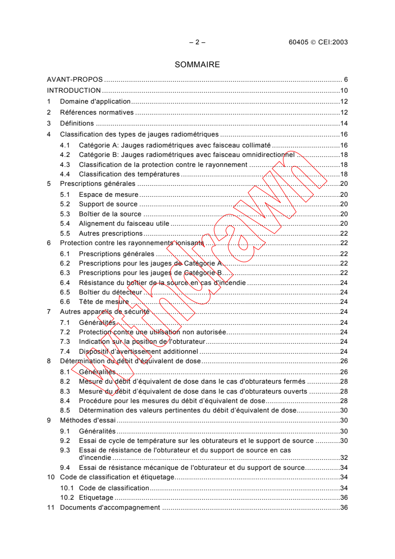 IEC 60405:2003 IEC 60405:2003 - Nuclear instrumentation - Constructional requirements and classification of radiometric gauges
Released:4/29/2003
Isbn:2831872324 - Page 4 preview