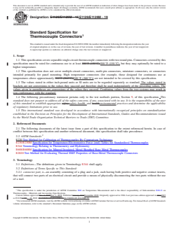 ASTM E1129/E1129M-19 REDLINE ASTM E1129/E1129M-19 - Standard Specification for Thermocouple Connectors - Page 1 preview