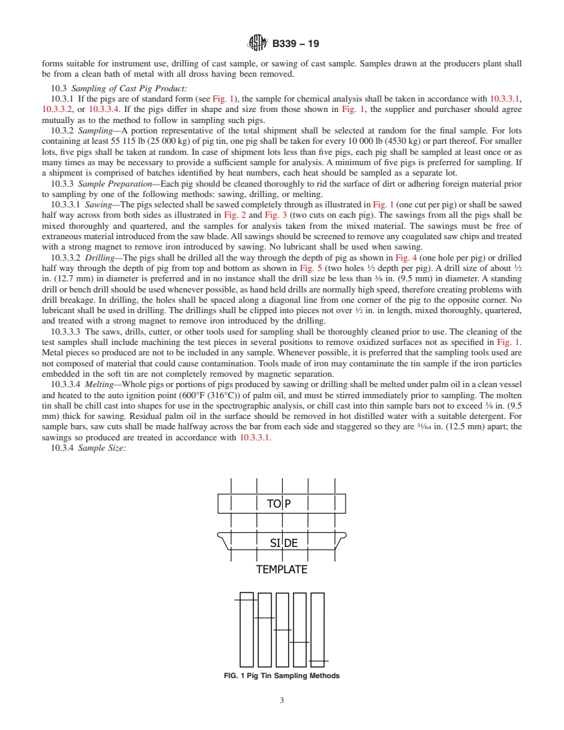 REDLINE ASTM B339-19 - Standard Specification for Pig Tin