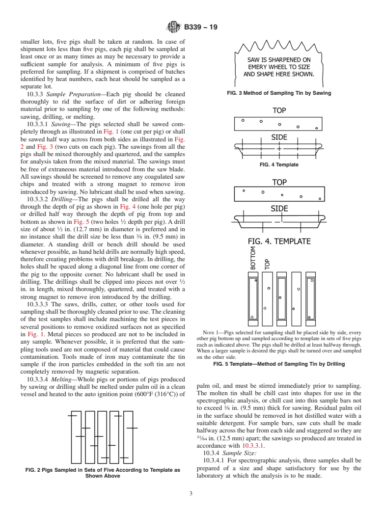 ASTM B339-19 - Standard Specification for Pig Tin