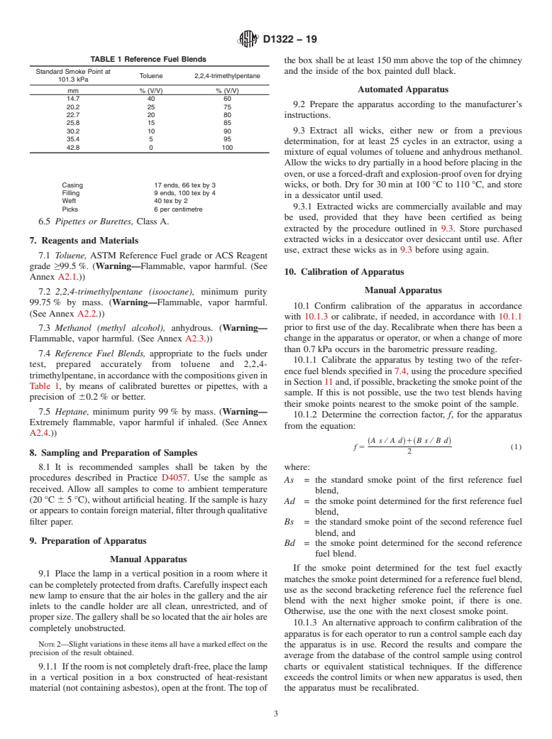 ASTM D1322-19 - Standard Test Method for Smoke Point of Kerosene and Aviation Turbine Fuel