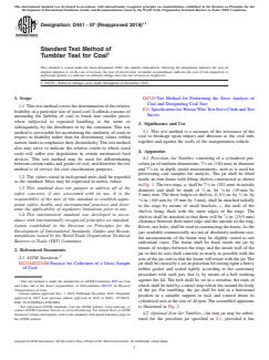ASTM D441-07(2019)e1 ASTM D441-07(2019)e1 - Standard Test Method of Tumbler Test for Coal - Page 1 preview