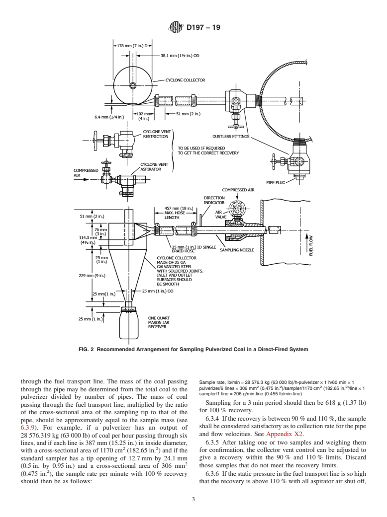 ASTM D197-19 - Standard Test Method for  Sampling and Fineness Test of Pulverized Coal