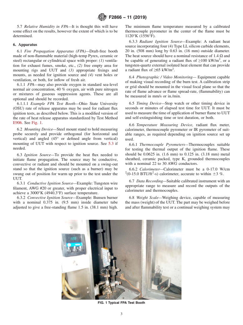 ASTM F2866-11(2019) - Standard Test Method for  Flammability of a Membrane Switch in Defined Assembly