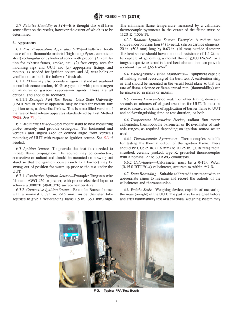 ASTM F2866-11(2019) - Standard Test Method for  Flammability of a Membrane Switch in Defined Assembly (Withdrawn 2023)