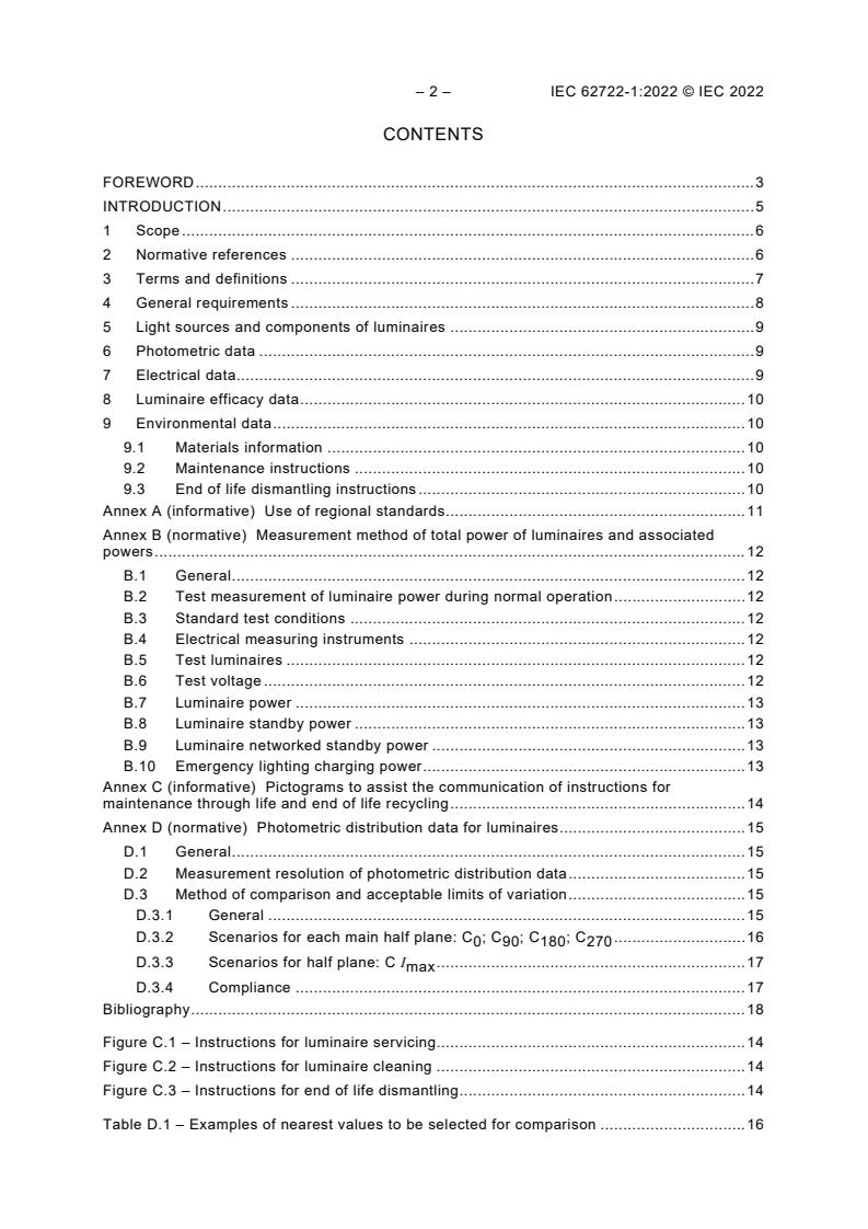 IEC 62722-1:2022 IEC 62722-1:2022 - Luminaire performance - Part 1: General requirements - Page 4 preview