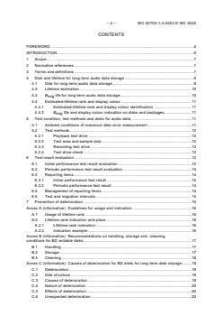 IEC 62702-1-2:2022 - Audio archive system - Part 1-2 : BD disk and data migration for long-term audio data storage - Page 4 preview