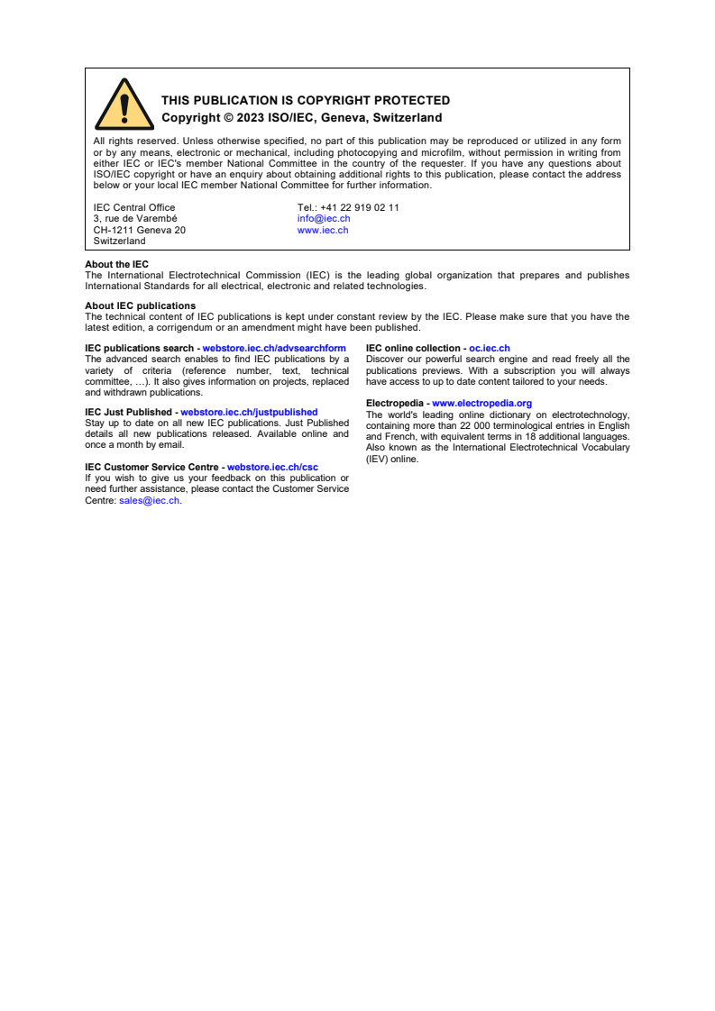 ISO/IEC TR 30172:2023 ISO/IEC TR 30172:2023 - Internet of things (loT) - Digital twin - Use cases
Released:30. 10. 2023 - Page 2 preview