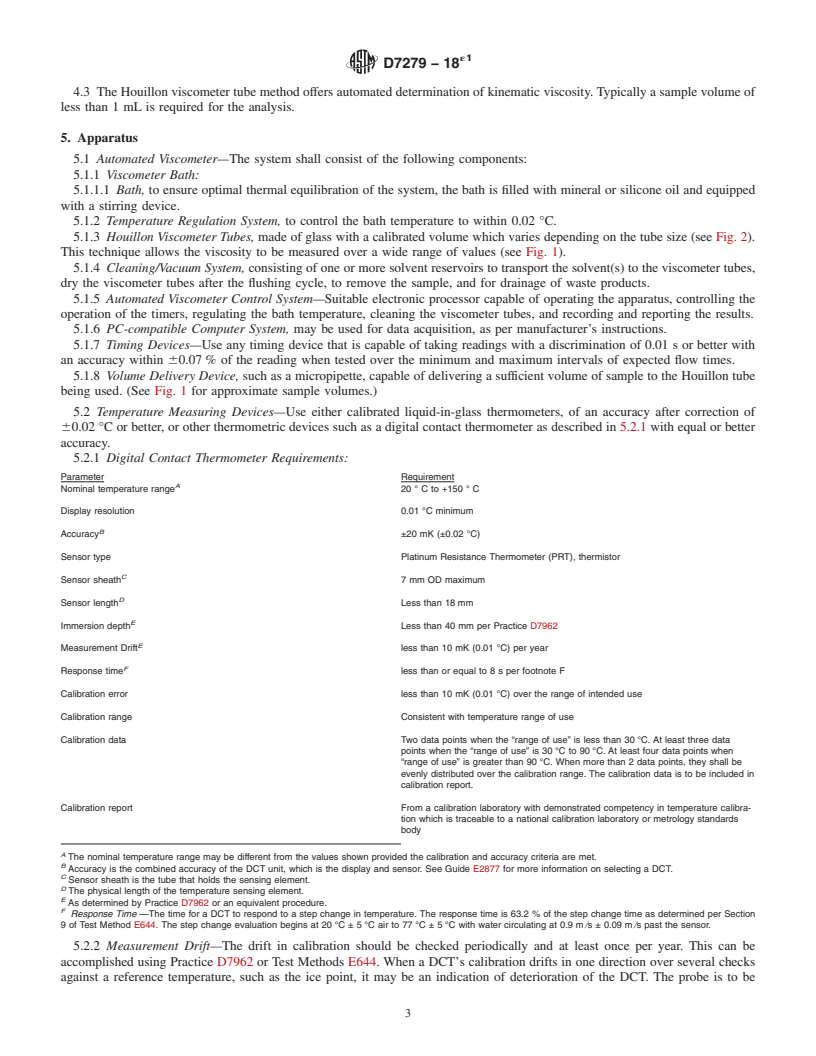 REDLINE ASTM D7279-18e1 - Standard Test Method for  Kinematic Viscosity of Transparent and Opaque Liquids by Automated  Houillon Viscometer