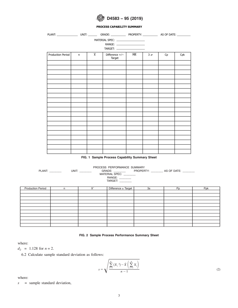 REDLINE ASTM D4583-95(2019) - Standard Practice for Carbon Black&#x2014;Calculation of Process Indexes From an  Analysis of Process Control Data