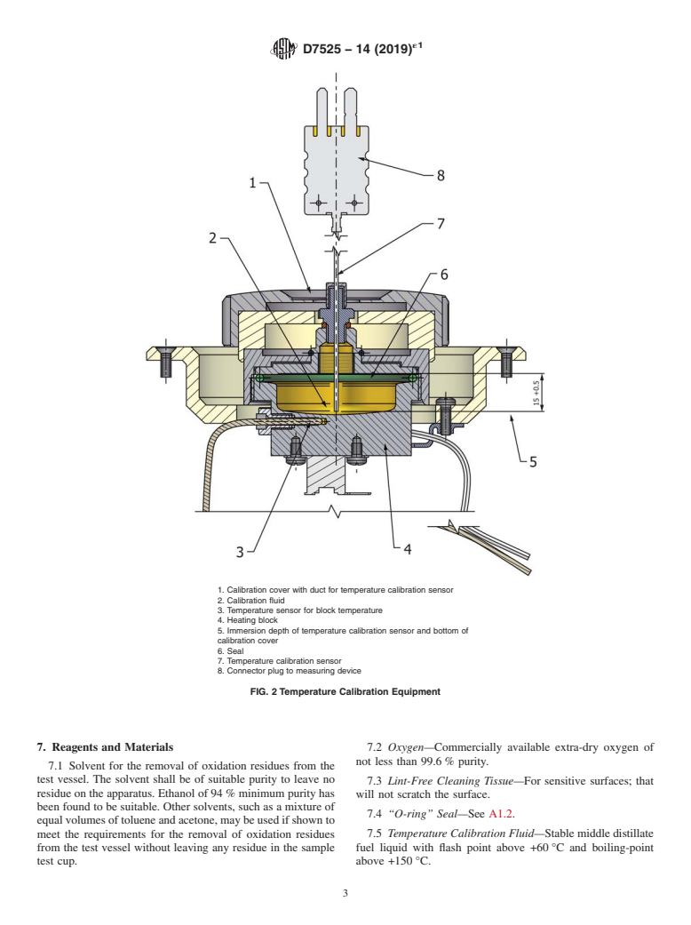 ASTM D7525-14(2019)e1 - Standard Test Method for  Oxidation Stability of Spark Ignition Fuel&#x2014;Rapid Small  Scale     Oxidation Test (RSSOT)