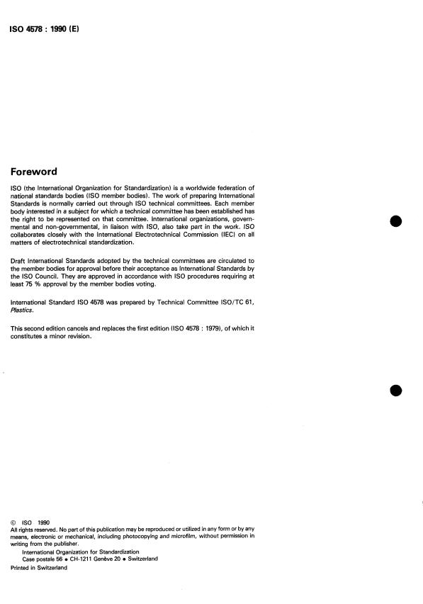 ISO 4578:1990 ISO 4578:1990 - Adhesives -- Determination of peel resistance of high-strength adhesive bonds -- Floating roller method - Page 2 preview