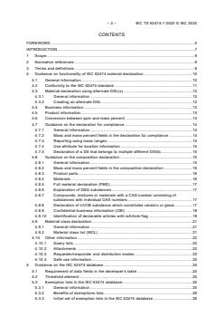 IEC TS 62474-1:2022 - Material declaration for products of and for the electrotechnical industry - Part 1: Guidance on the implementation of IEC 62474
Released:11/16/2022 - Page 4 preview