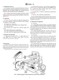 ASTM D3233-19 ASTM D3233-19 - Standard Test Methods for Measurement of Extreme Pressure Properties of Fluid Lubricants (Falex Pin and Vee Block Methods) - Page 2 preview